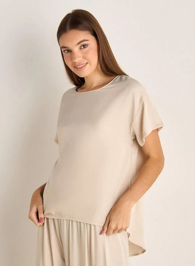 Splash FAV Pyjama Set Top and Pants Satin